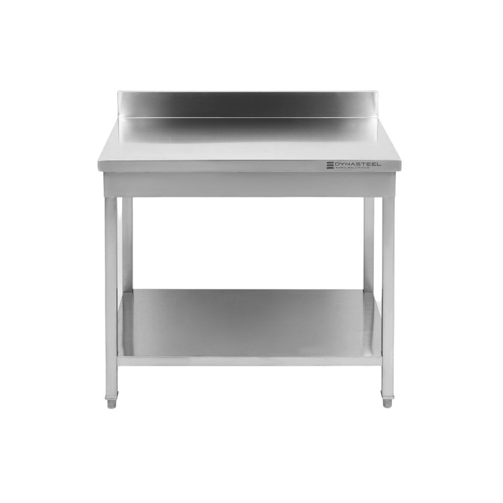 Table Inox Avec Dosseret Et Etag Re X Mm Dynasteel Work