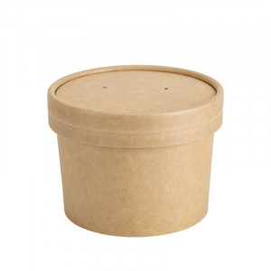 Pot à Soupe Kraft - 240 ml - Lot de 50