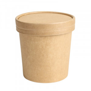 Pot à Soupe Kraft - 360 ml - Lot de 50