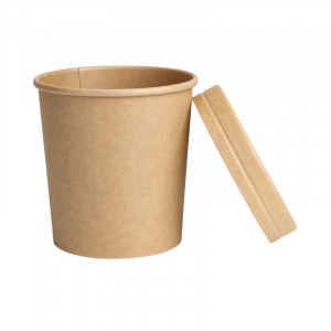 Pot à Soupe Kraft - 480 ml - Lot de 50