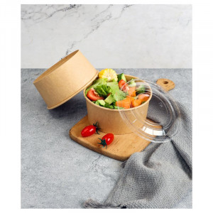 Bol à Salade Kraft - 1300 ml - Lot de 50